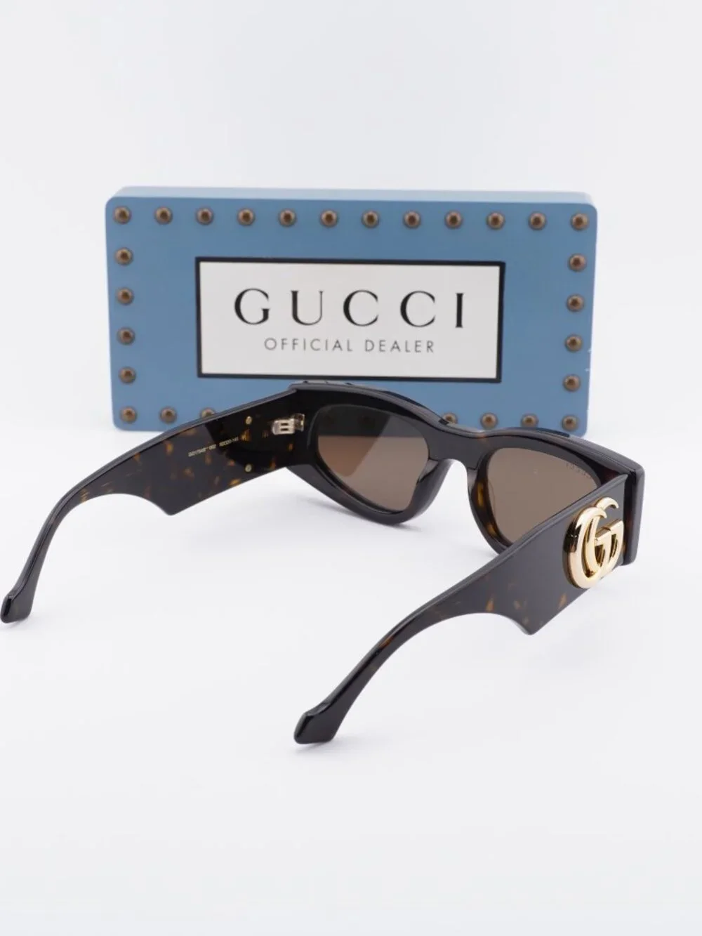 Gucci GG1754S 002 Women Square Sunglasses - Havana / Brown